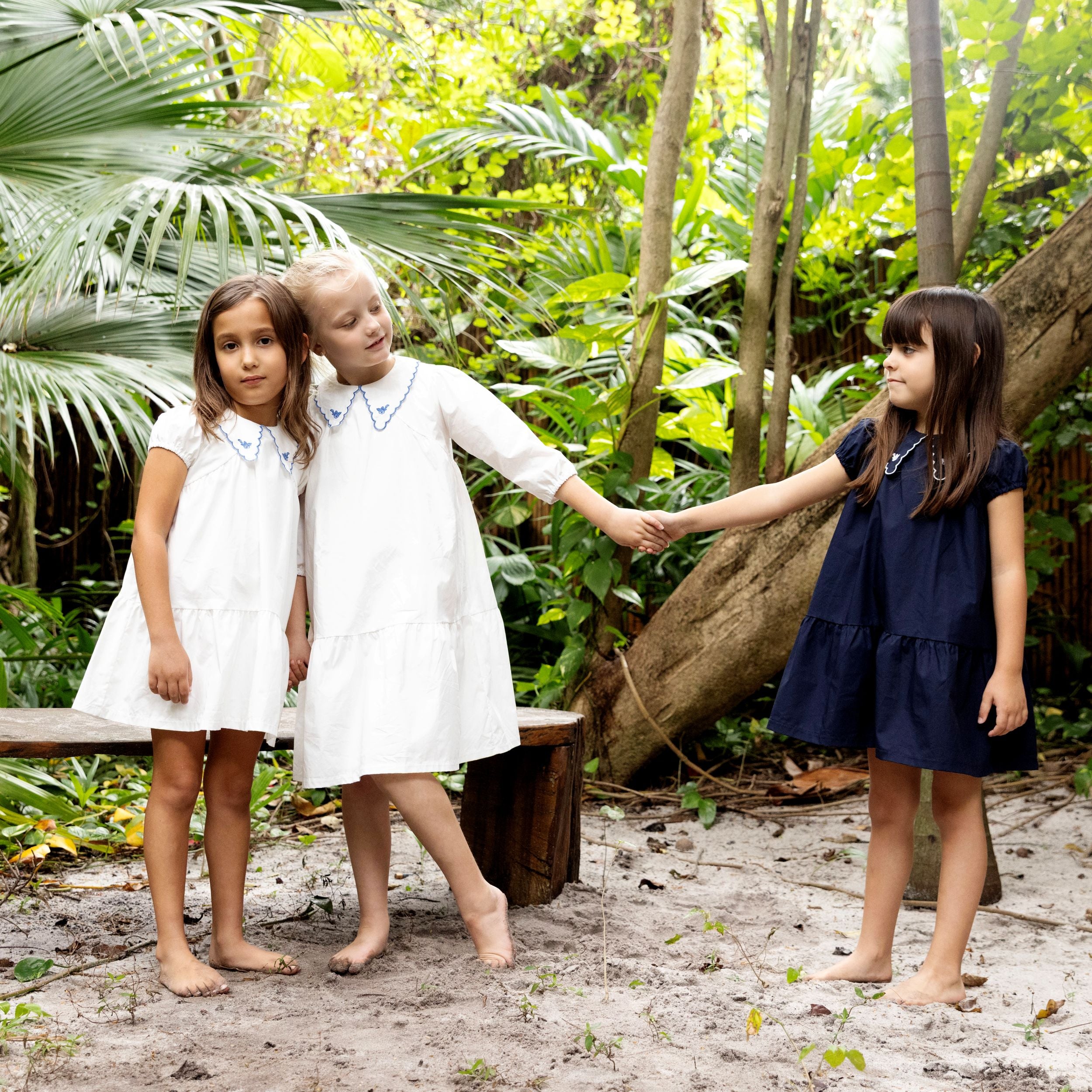 Embroidered Collar s/s Dress