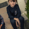 Plaid Pocket Sweatshirt