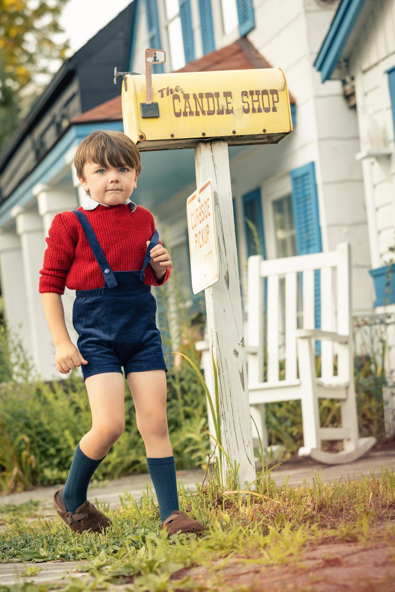 Corduroy Short Overalls