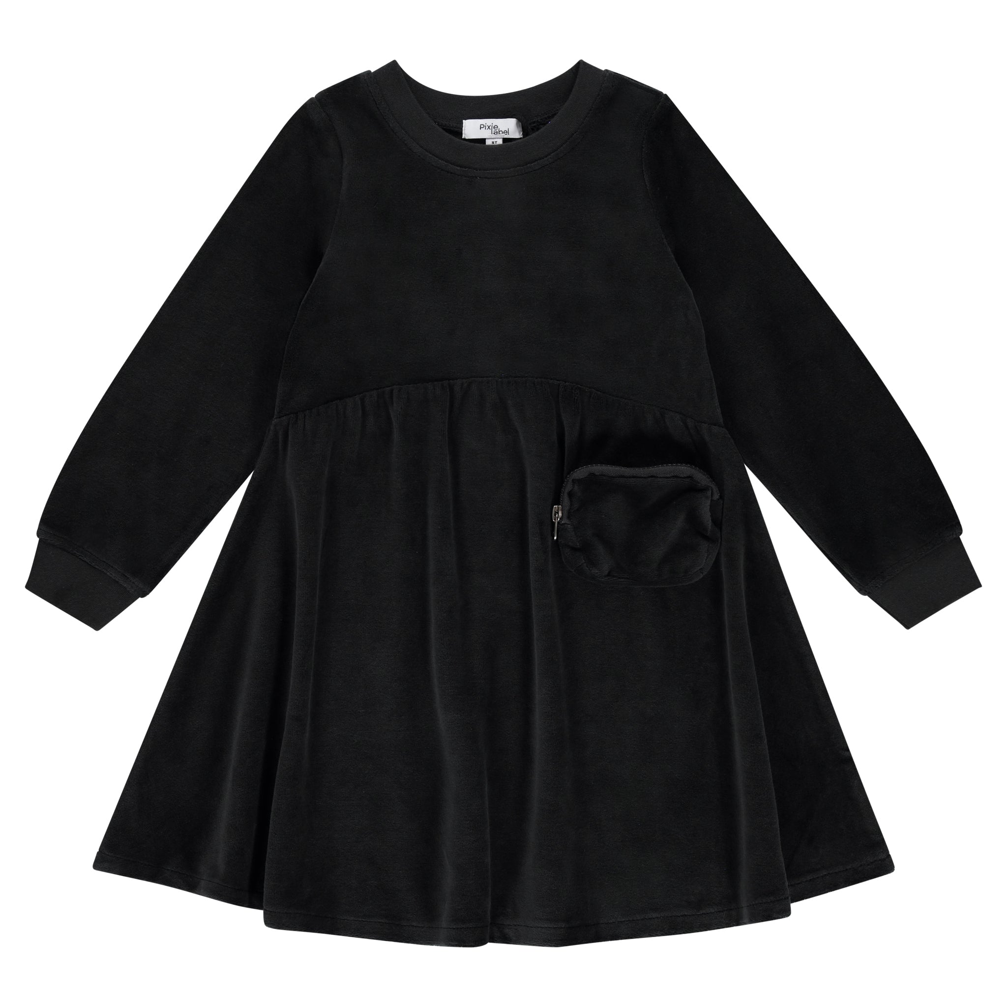 Velour Pocket Dress