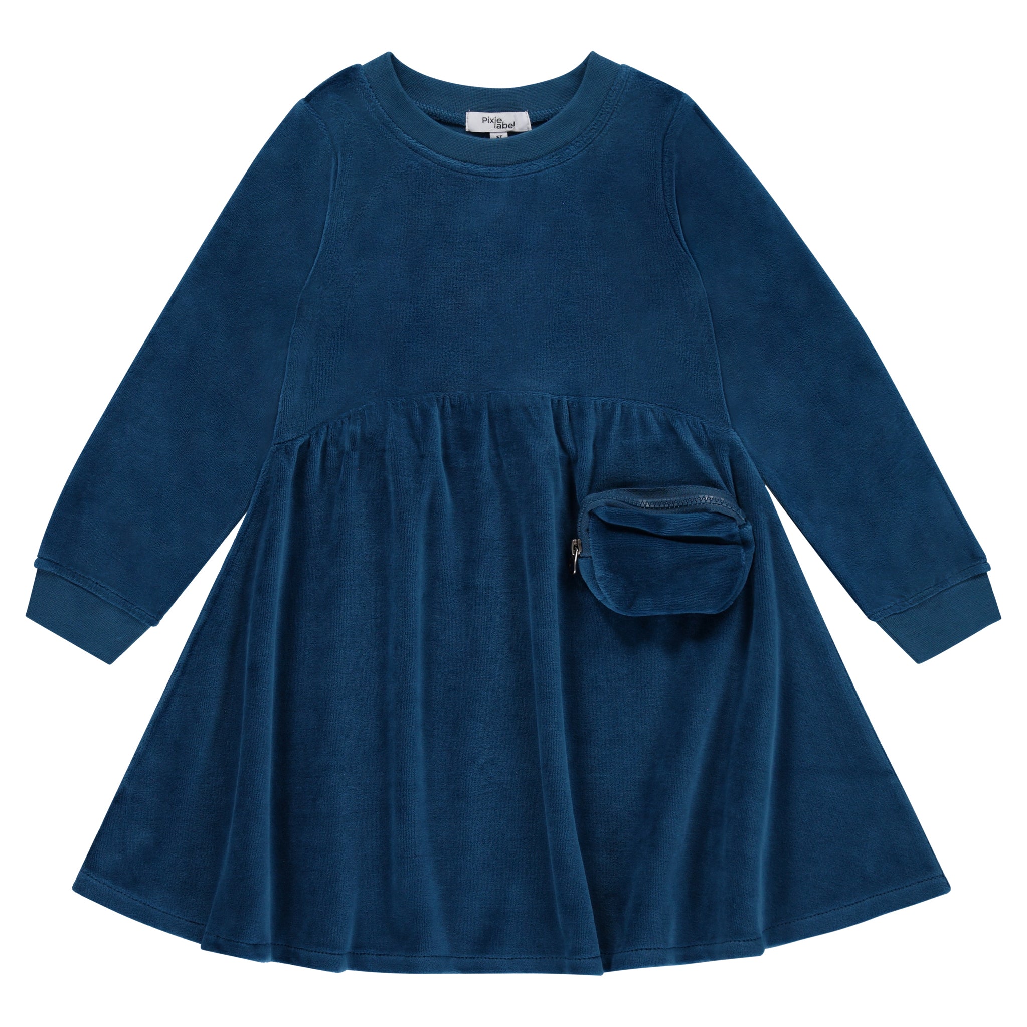 Velour Pocket Dress
