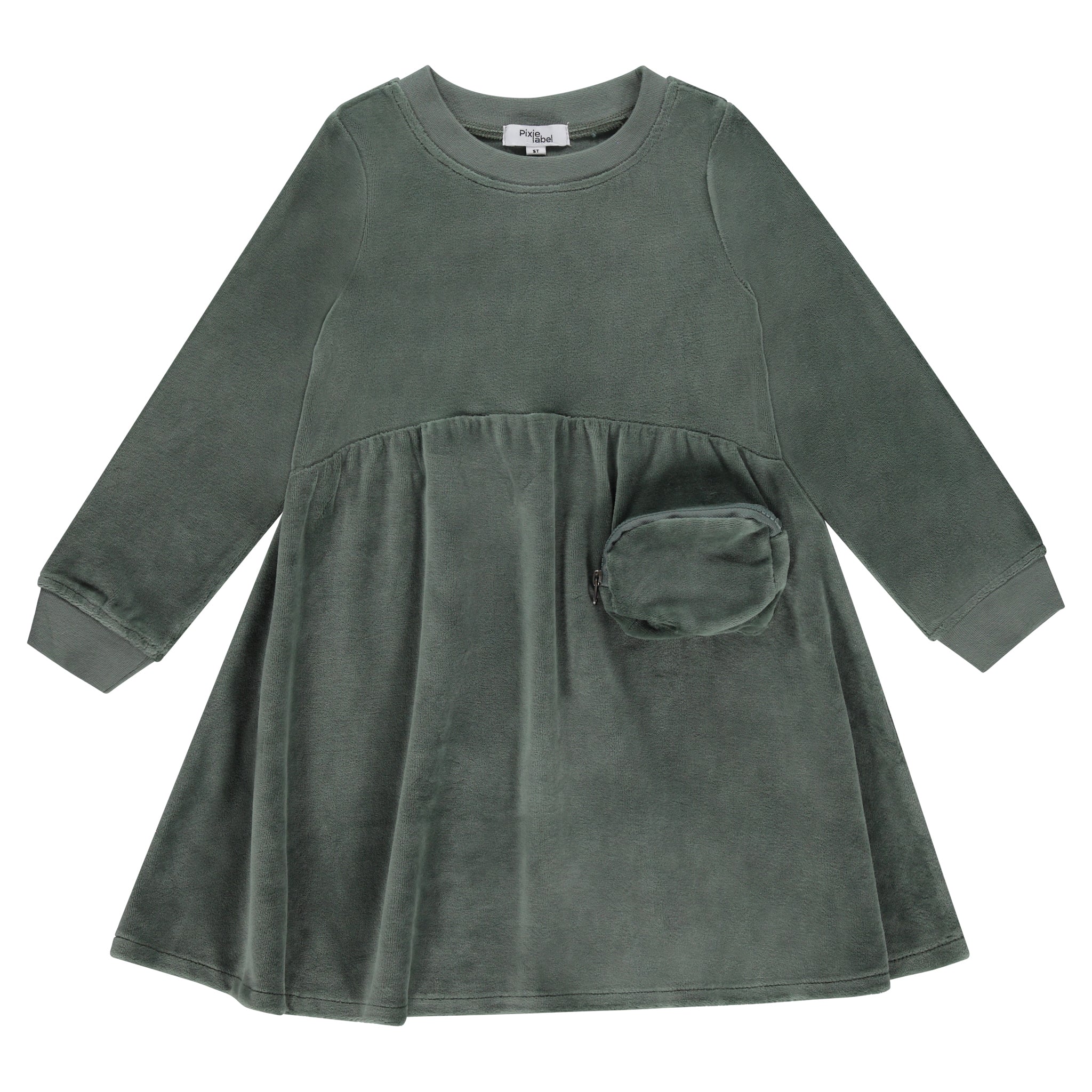 Velour Pocket Dress