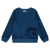 Velour Pocket Sweatshirt