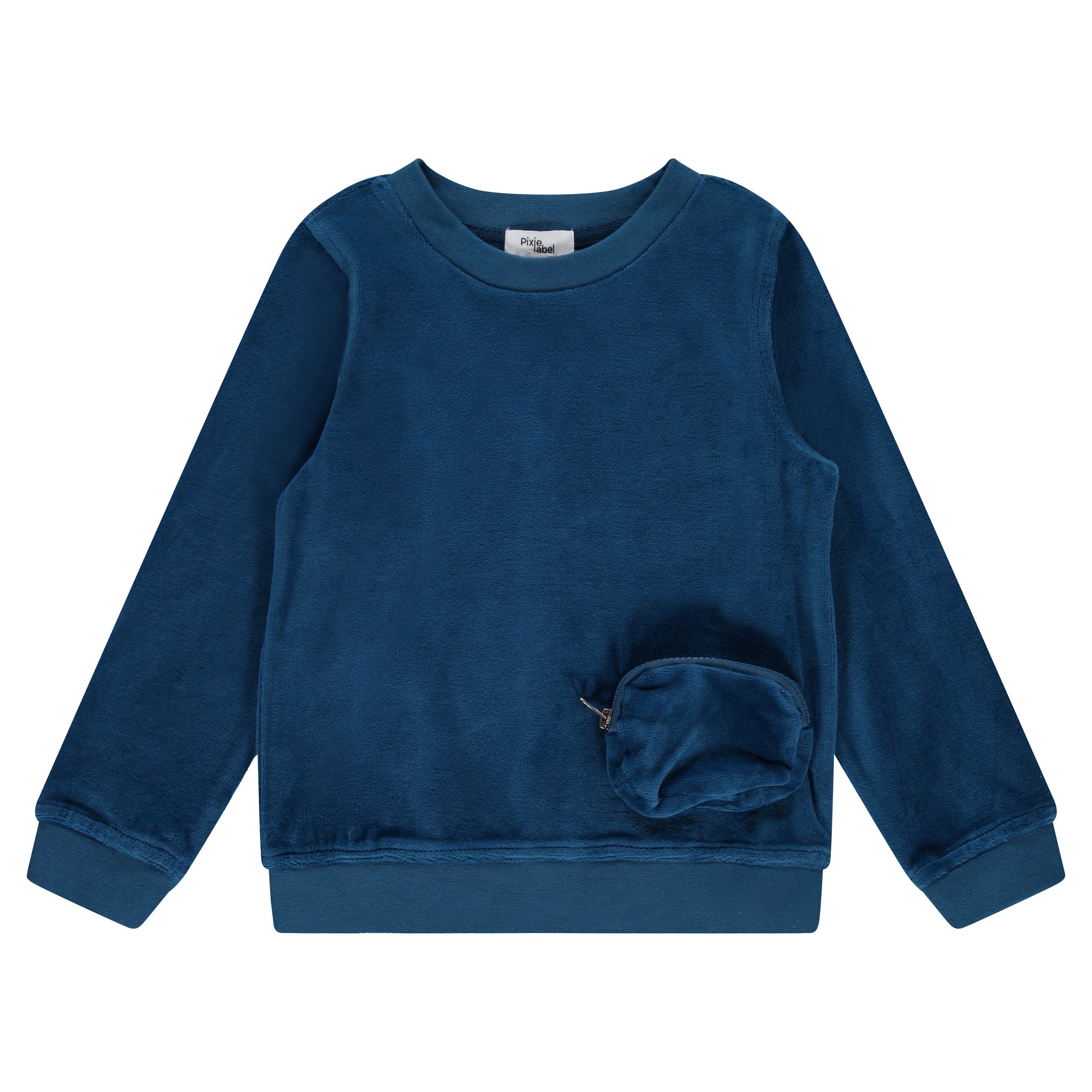 Velour Pocket Sweatshirt