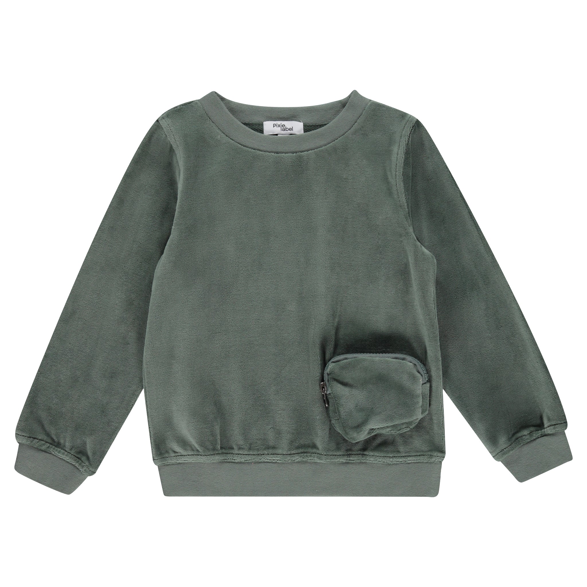 Velour Pocket Sweatshirt