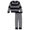 Striped Crew Neck Sweater Set