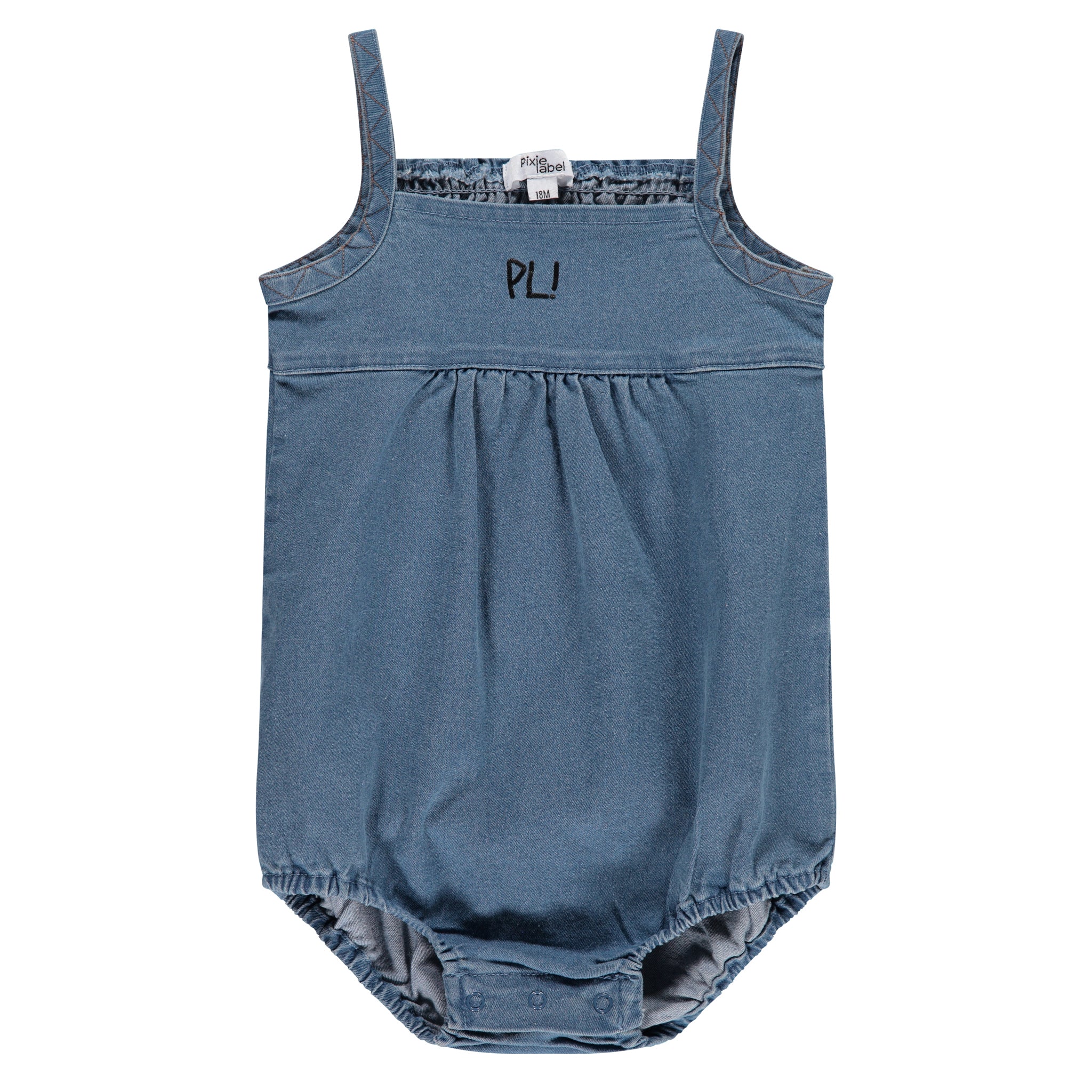Denim Strap Romper
