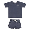 Mineral Wash Tee and Shorts Set
