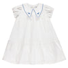 Embroidered Collar s/s Dress