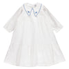 Embroidered Collar Dress