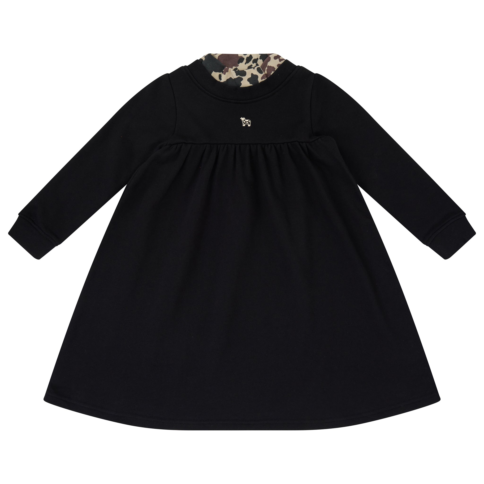 Printed Mock Neck Dress