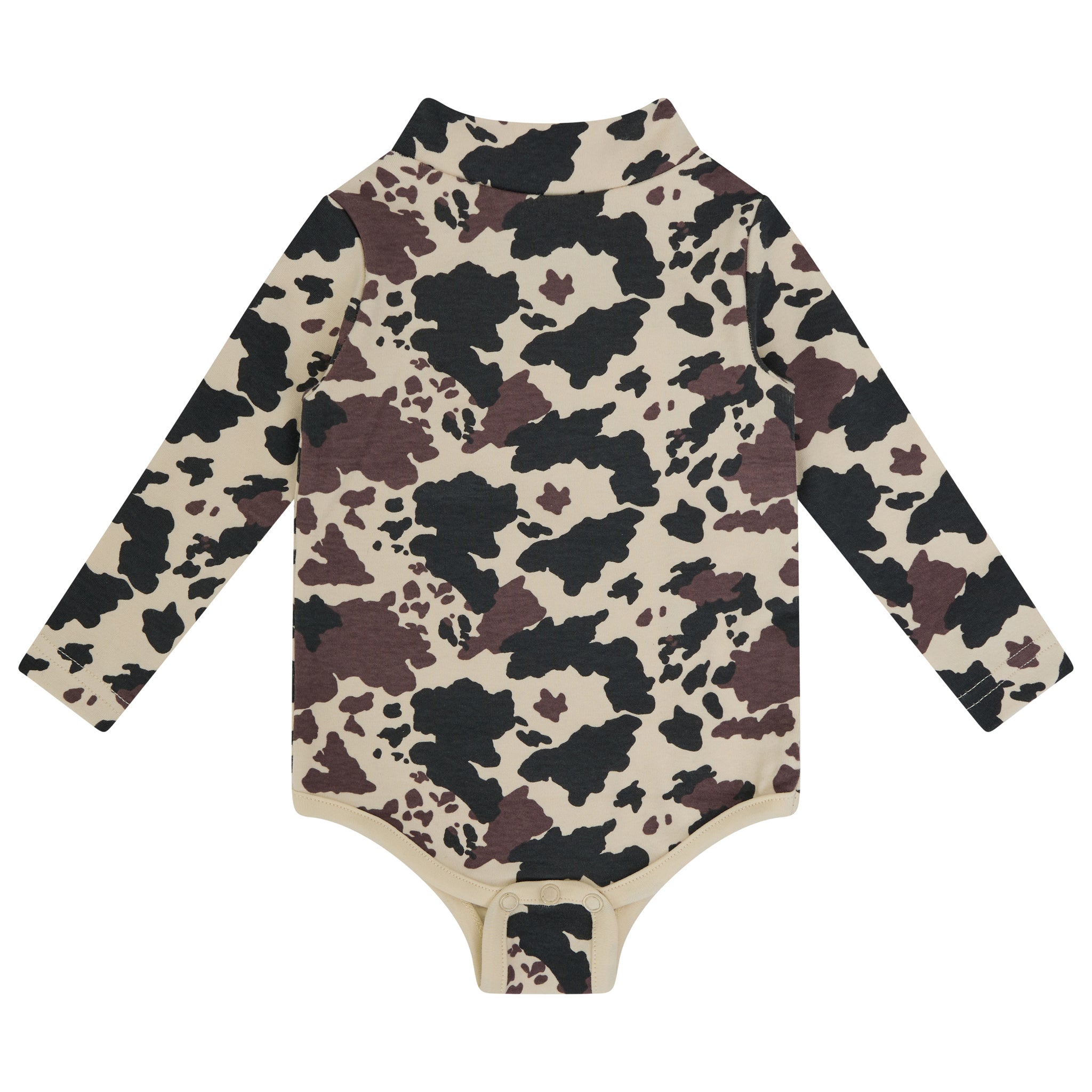 Printed Mockneck & Overalls Set