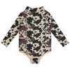 Printed Mockneck & Overalls Set