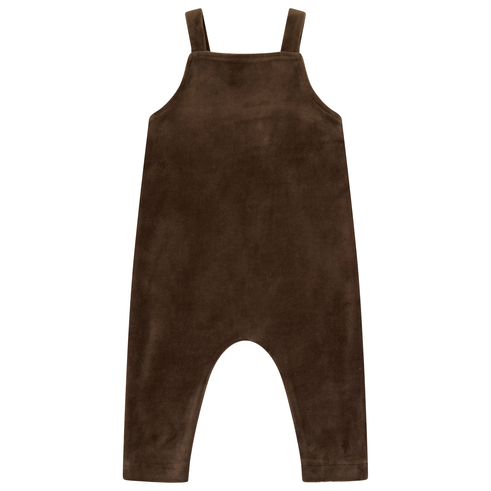 Velour Pinafore Overalls