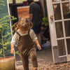 Velour Pinafore Overalls