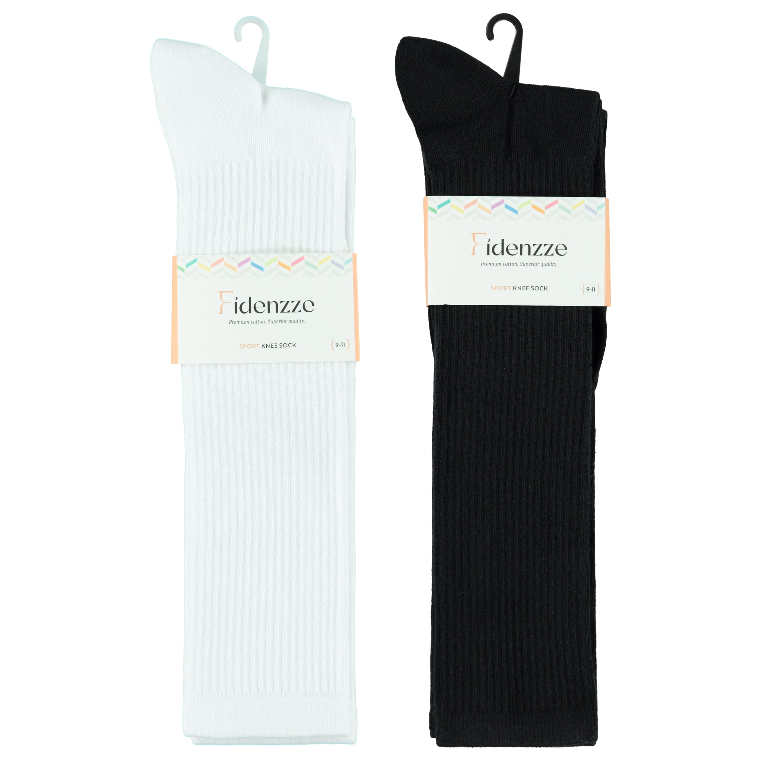 2 Pair Sport Rib Knee Sock