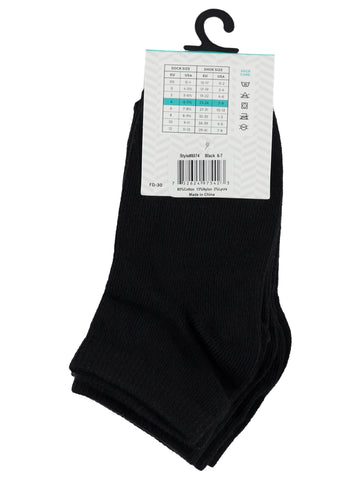 3 Pair Mid-Cut Sock